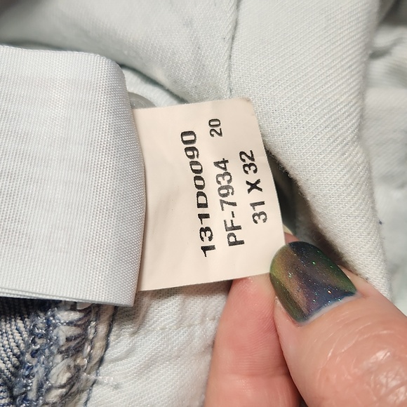 Abercrombie & Fitch Kennan Straight Stretch Jeans, Medium Light Wash 31w32 - Picture 11 of 11